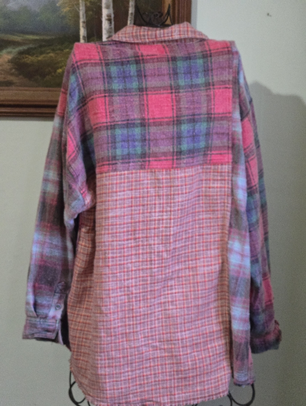 BDG Urban Outfitters flannel button down multi M - Picture 2 of 5